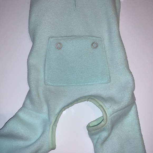 XS Dino PJ Onzie Top Paw Petco Blue Yellow - Picture 4 of 13